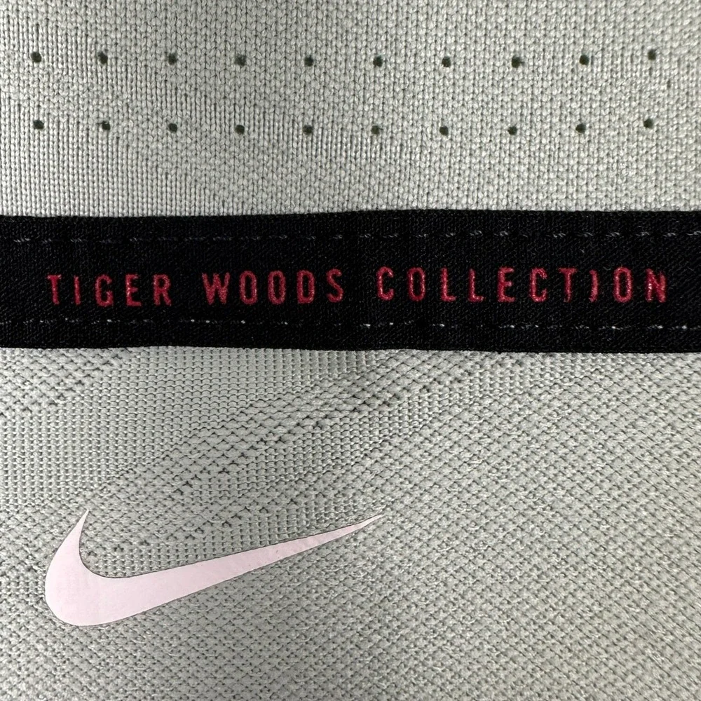 Nike Tiger Woods Collection Polo Mens XL Dri-FIT ADV Seafoam Green Golf Rugby